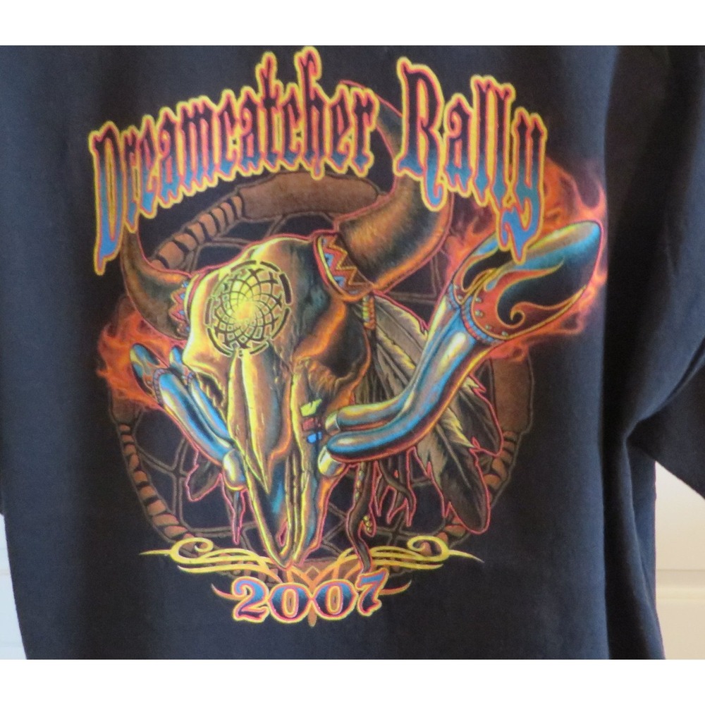 2007 Dream Catcher Motorcycle Rally Tshirt Maryland East Coast Sturgis XL Biker